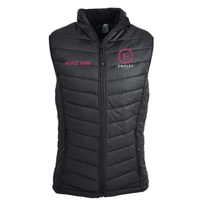 Emsley Lodge - Puffer Vest Personalised