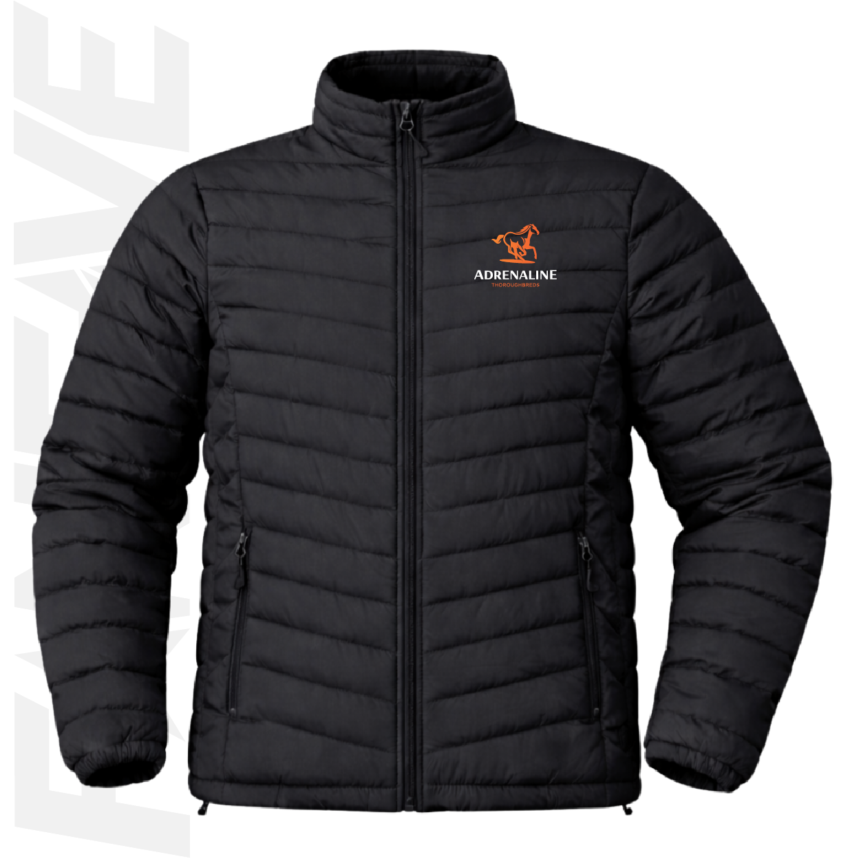 Adrenaline Thoroughbreds - Mens Puffer Jacket | Personalised