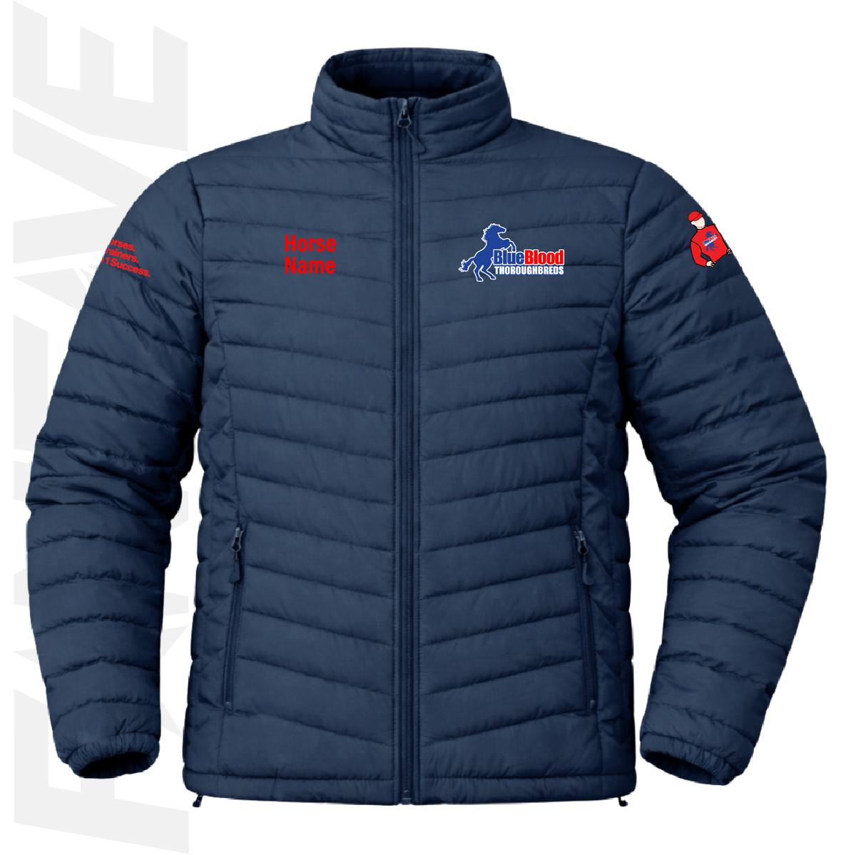 Blueblood Thoroughbreds  - Mens Puffer Jacket | Personalised