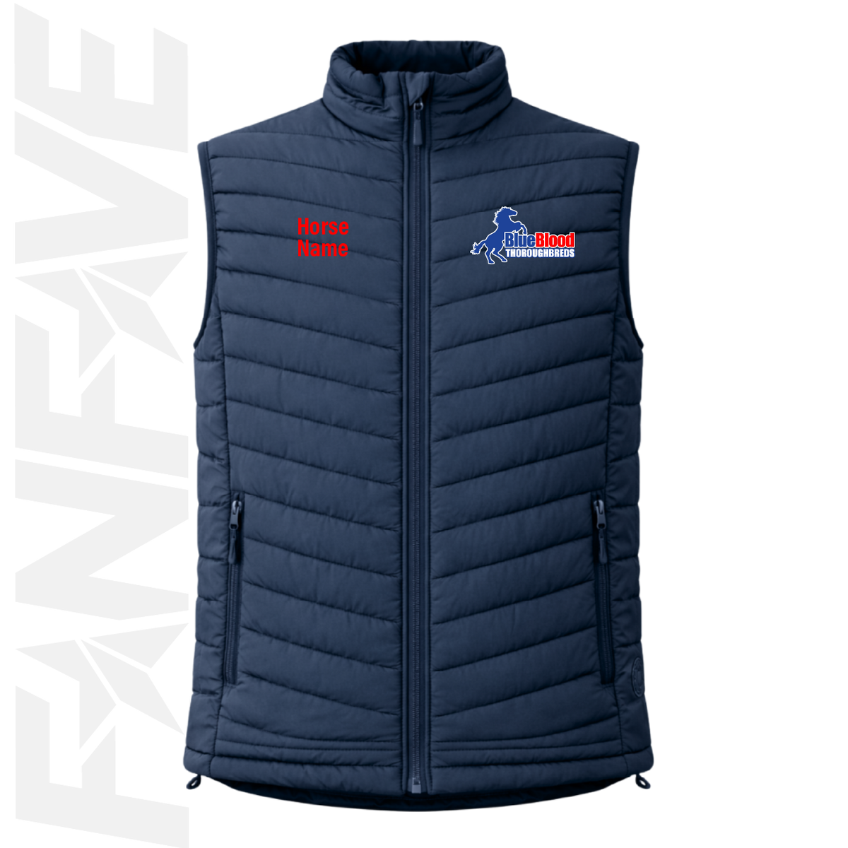 Blueblood Thoroughbreds  - Mens Puffer Vest | Personalised