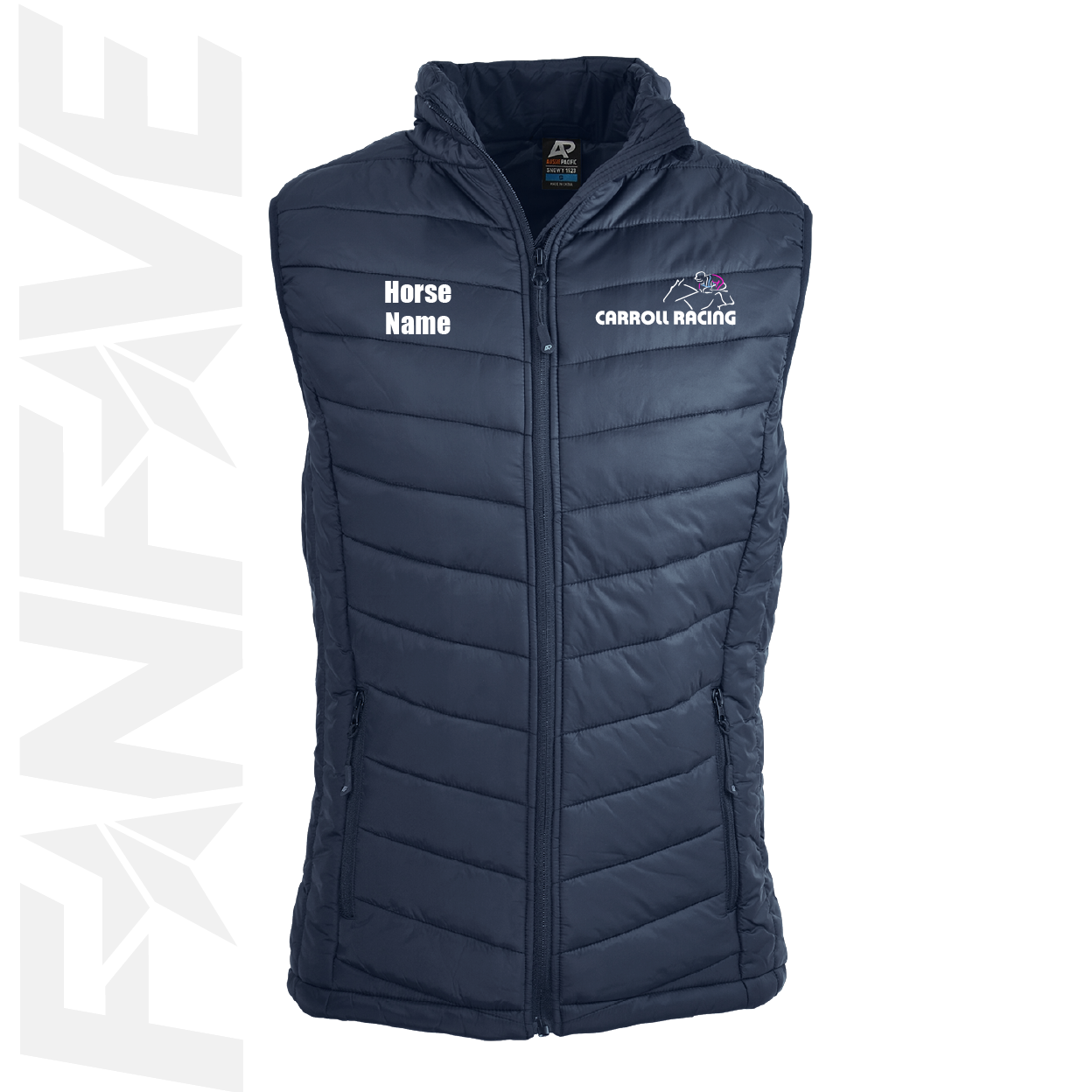 Carroll Racing - Puffer Vest Personalised