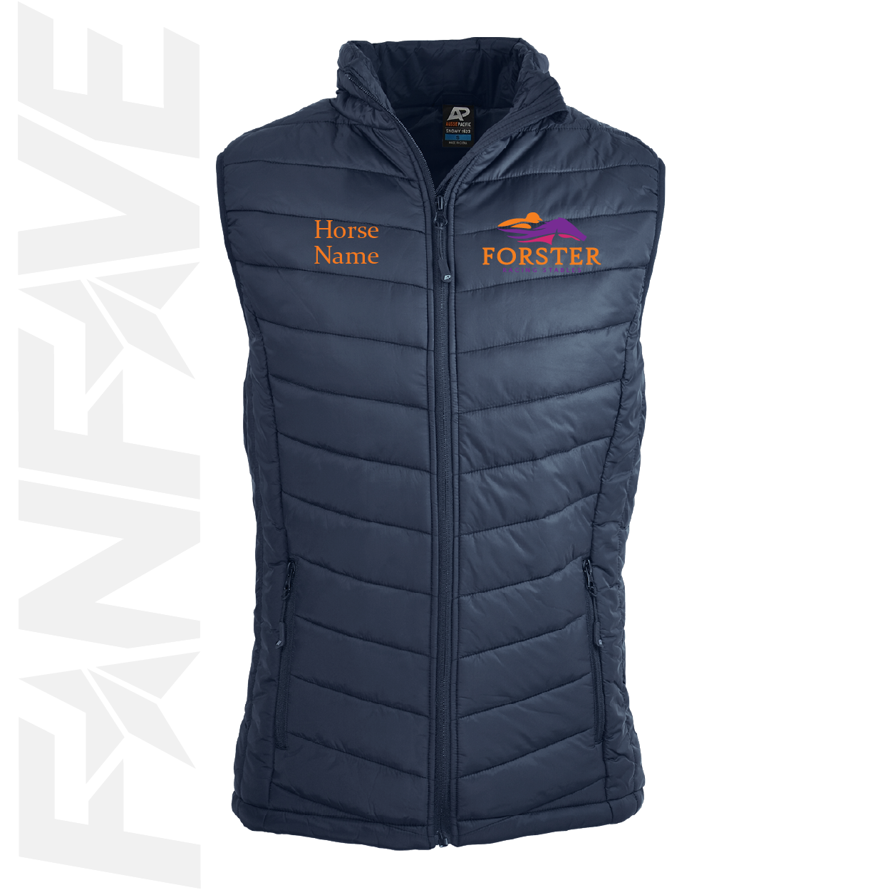 Forster Racing - Puffer Vest Personalised