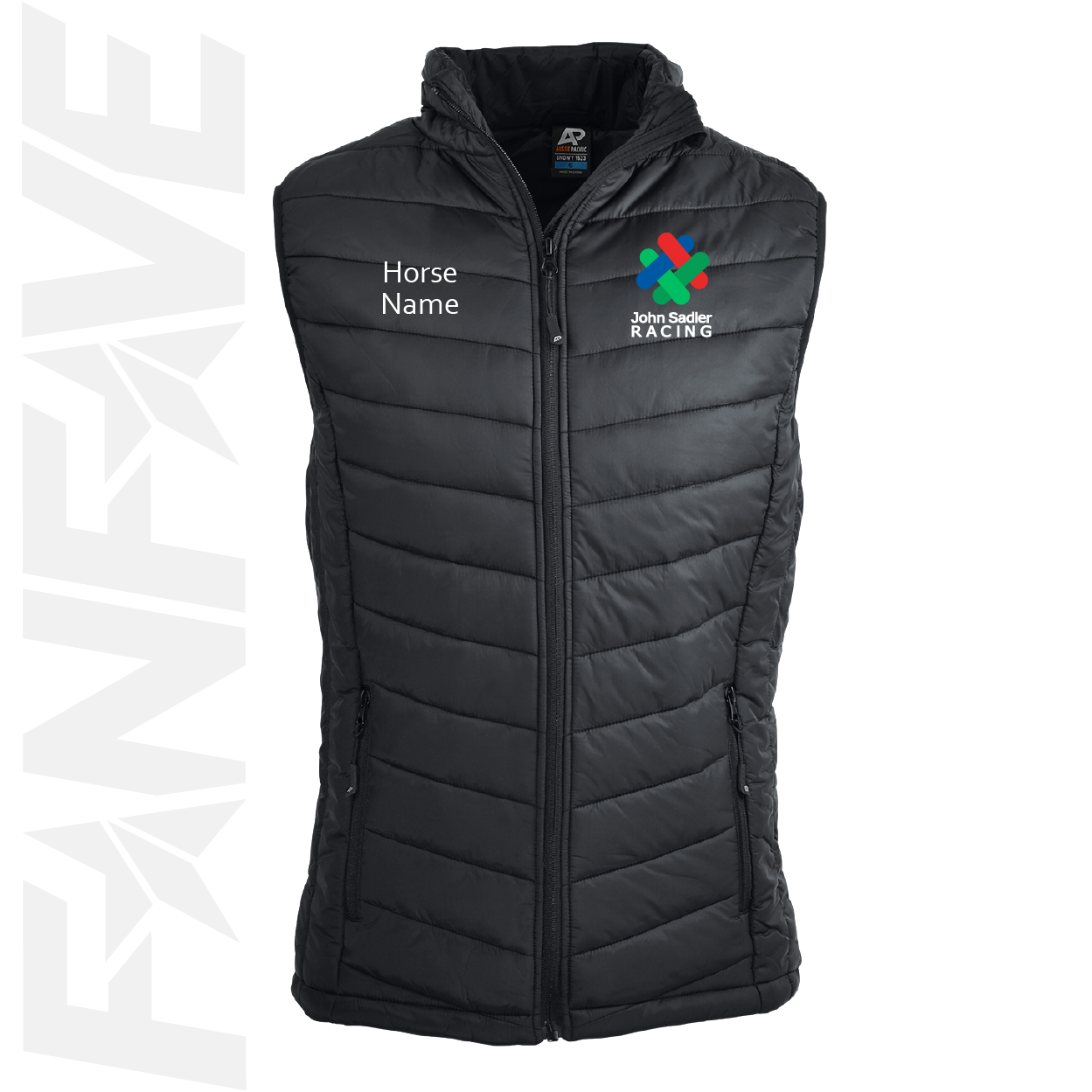 John Sadler Racing - Puffer Vest Personalised