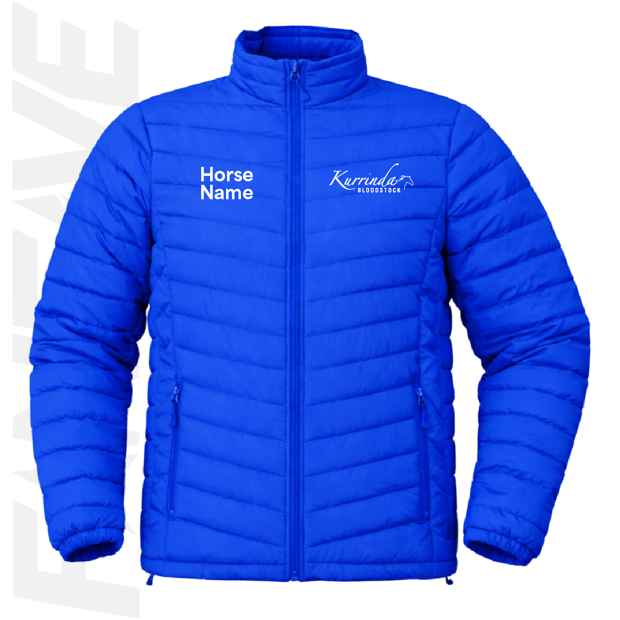 Kurrinda - Mens Puffer Jacket Personalised
