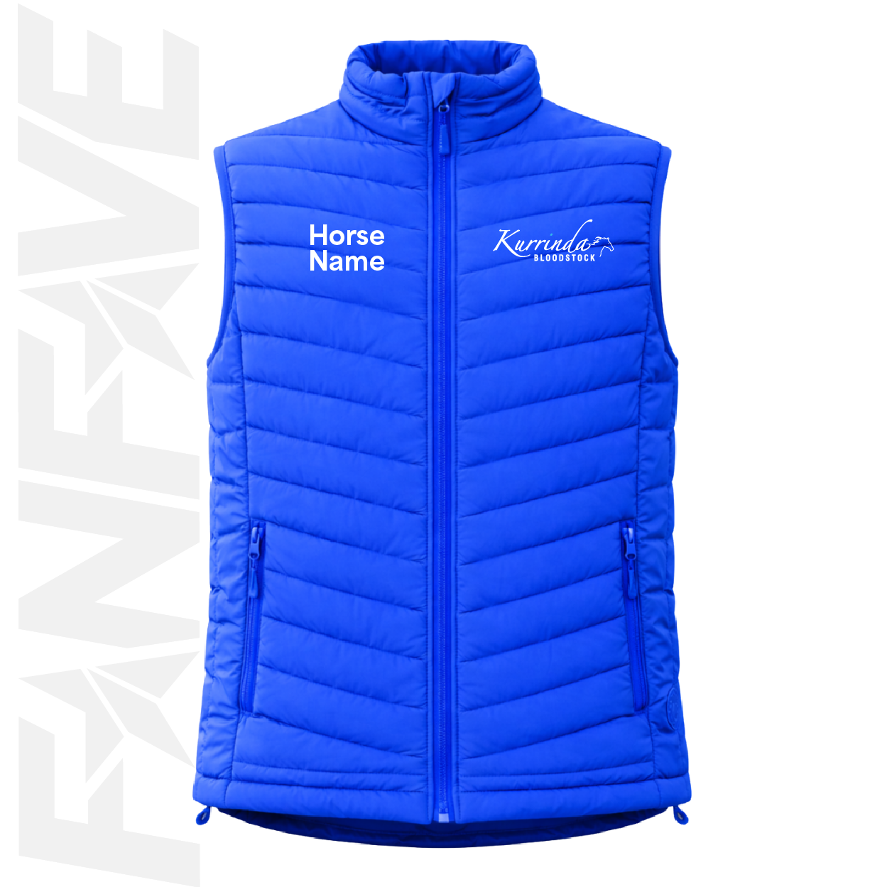 Kurrinda - Mens Puffer Vest Personalised