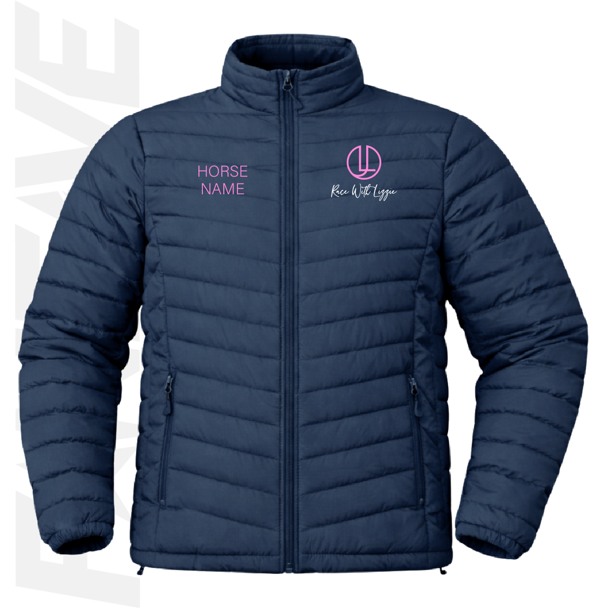 Race With Lizzie  - Mens Puffer Jacket | Personalised
