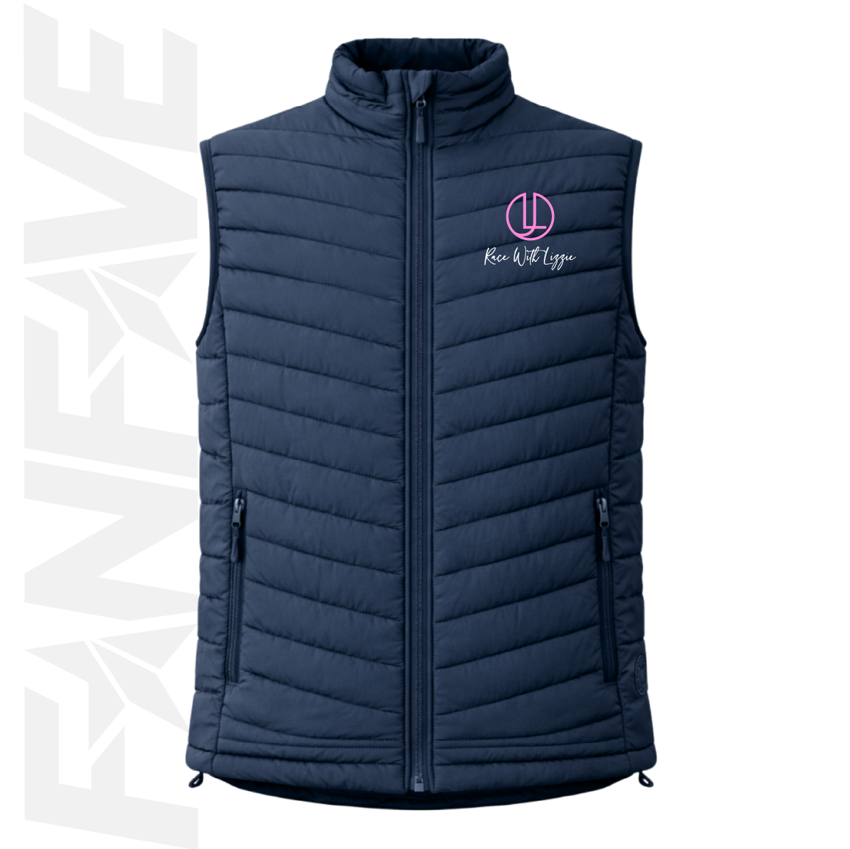 Race With Lizzie  - Kids Puffer Vest | Personalised