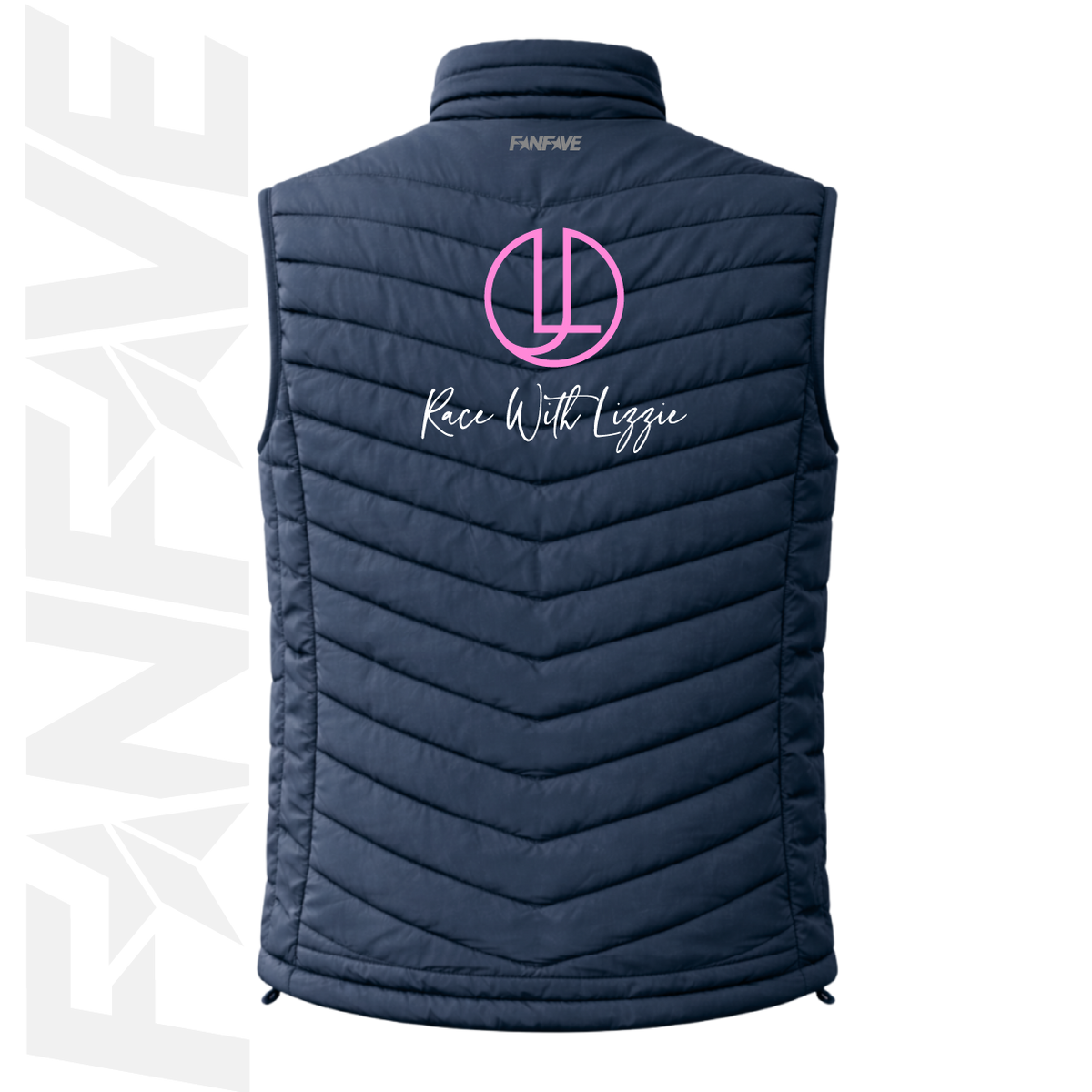 Race With Lizzie  - Ladies Puffer Vest | Personalised