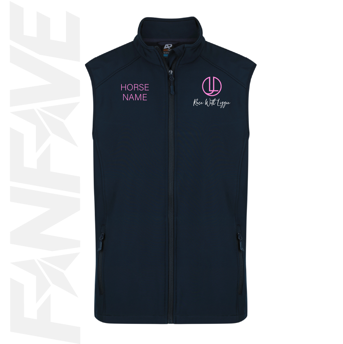 Race With Lizzie  - Mens SoftShell Vest | Personalised