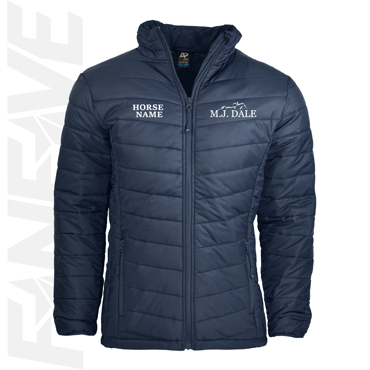 MJ Dale - Puffer Jacket Personalised