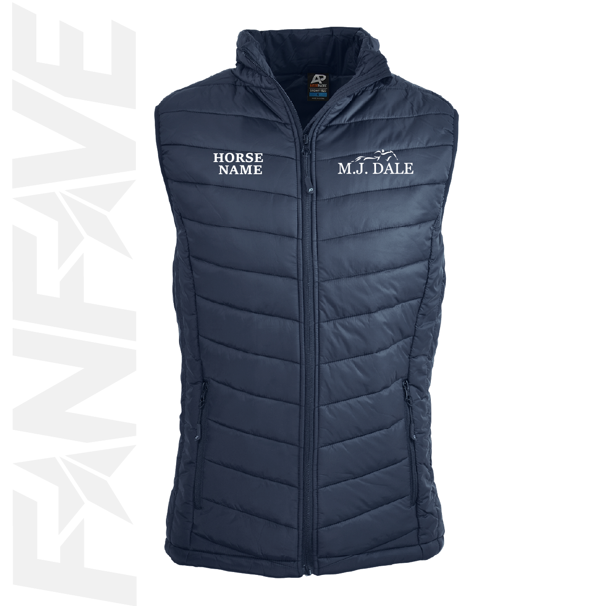 MJ Dale Racing - Puffer Vest Personalised