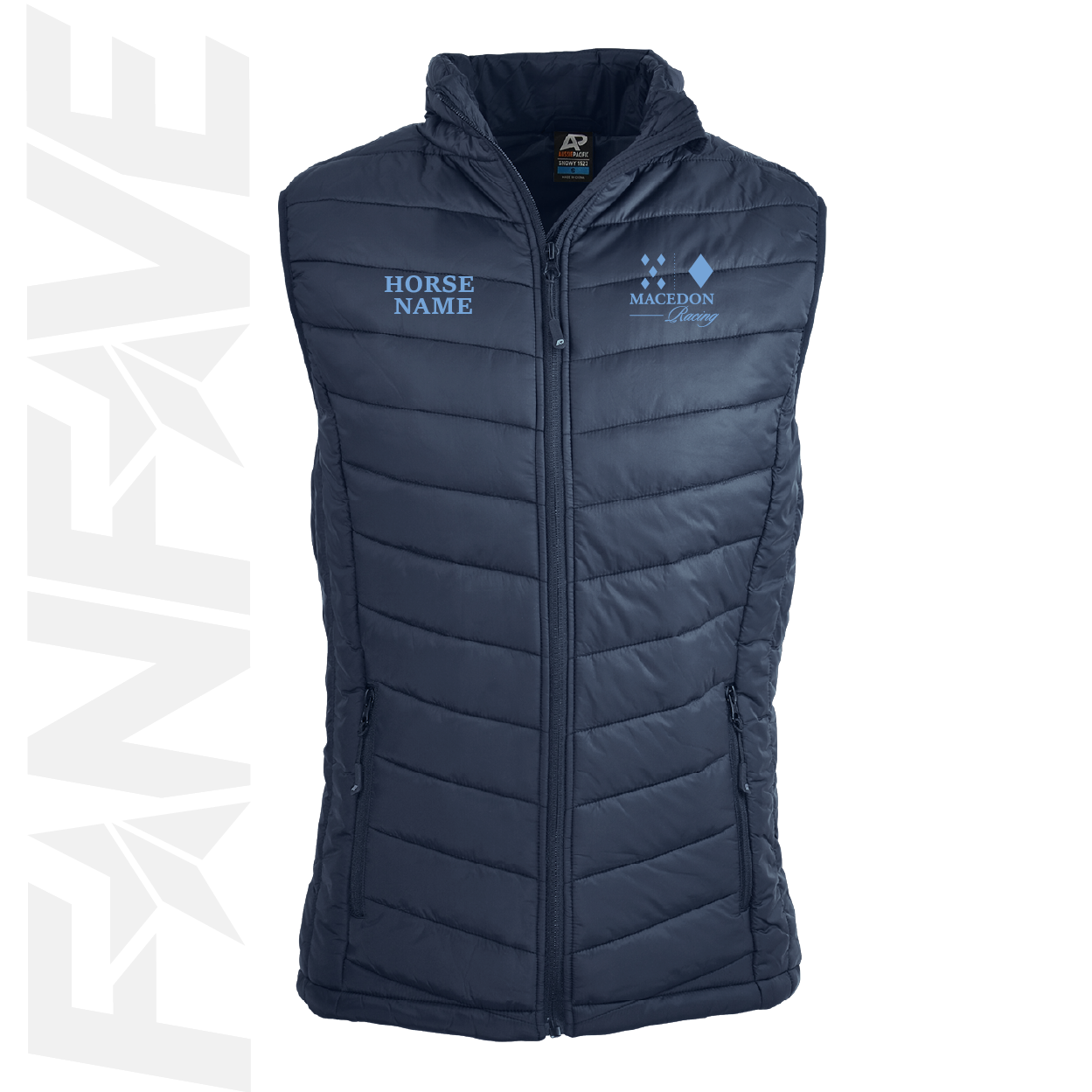 Macedon Racing - Puffer Vest Personalised