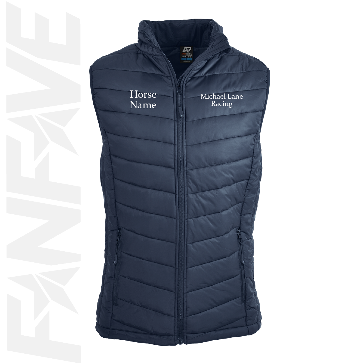 Michael Lane Racing - Puffer Vest Personalised