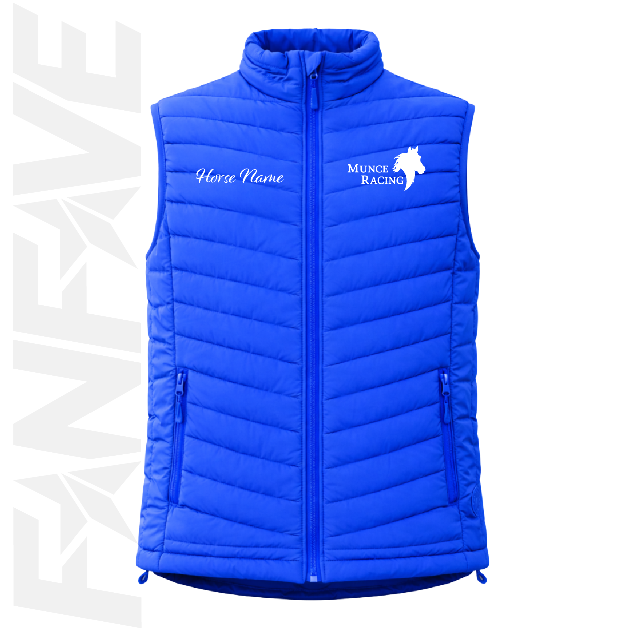 Munce Racing - Ladies Puffer Vest Personalised