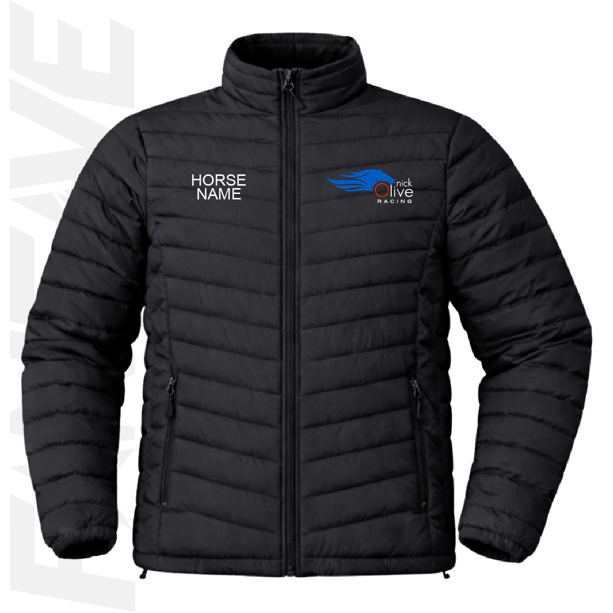 Nick Olive Racing - Mens Puffer Jacket Personalised
