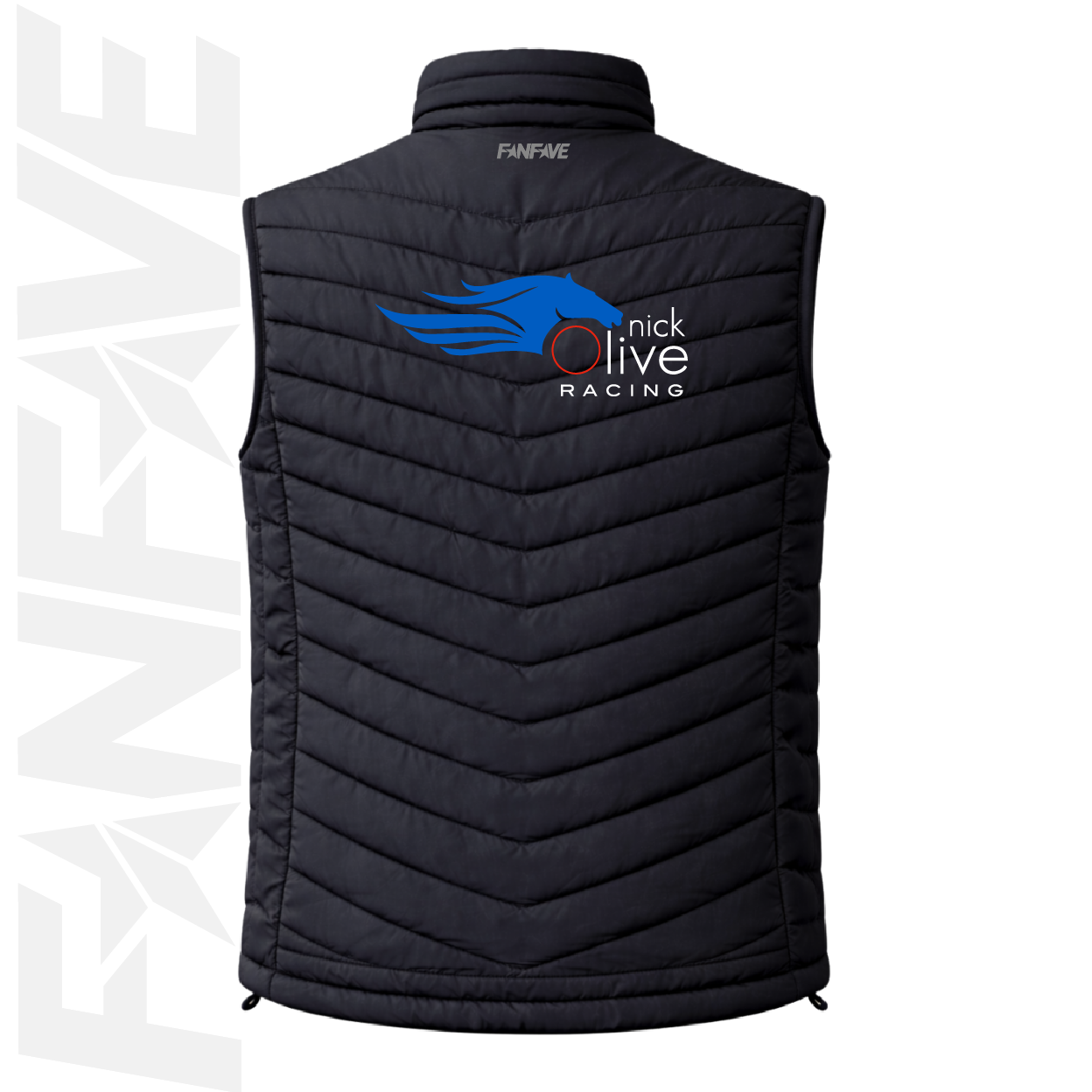 Nick Olive Racing - Mens Puffer Vest Personalised