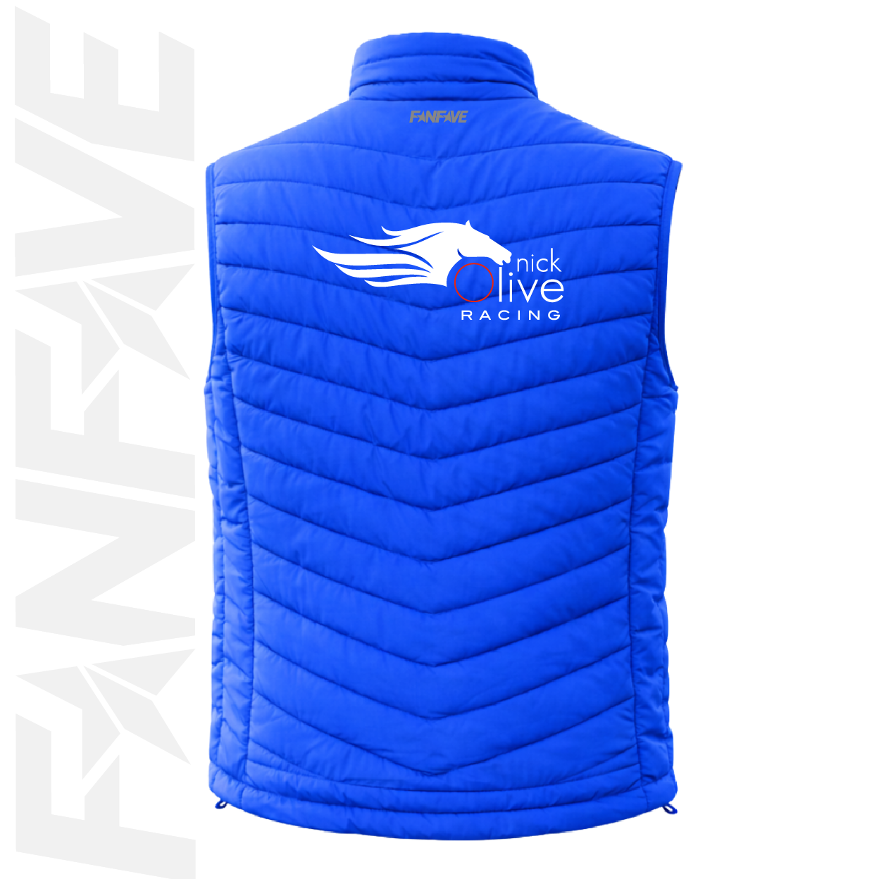 Nick Olive Racing - Mens Puffer Vest Personalised