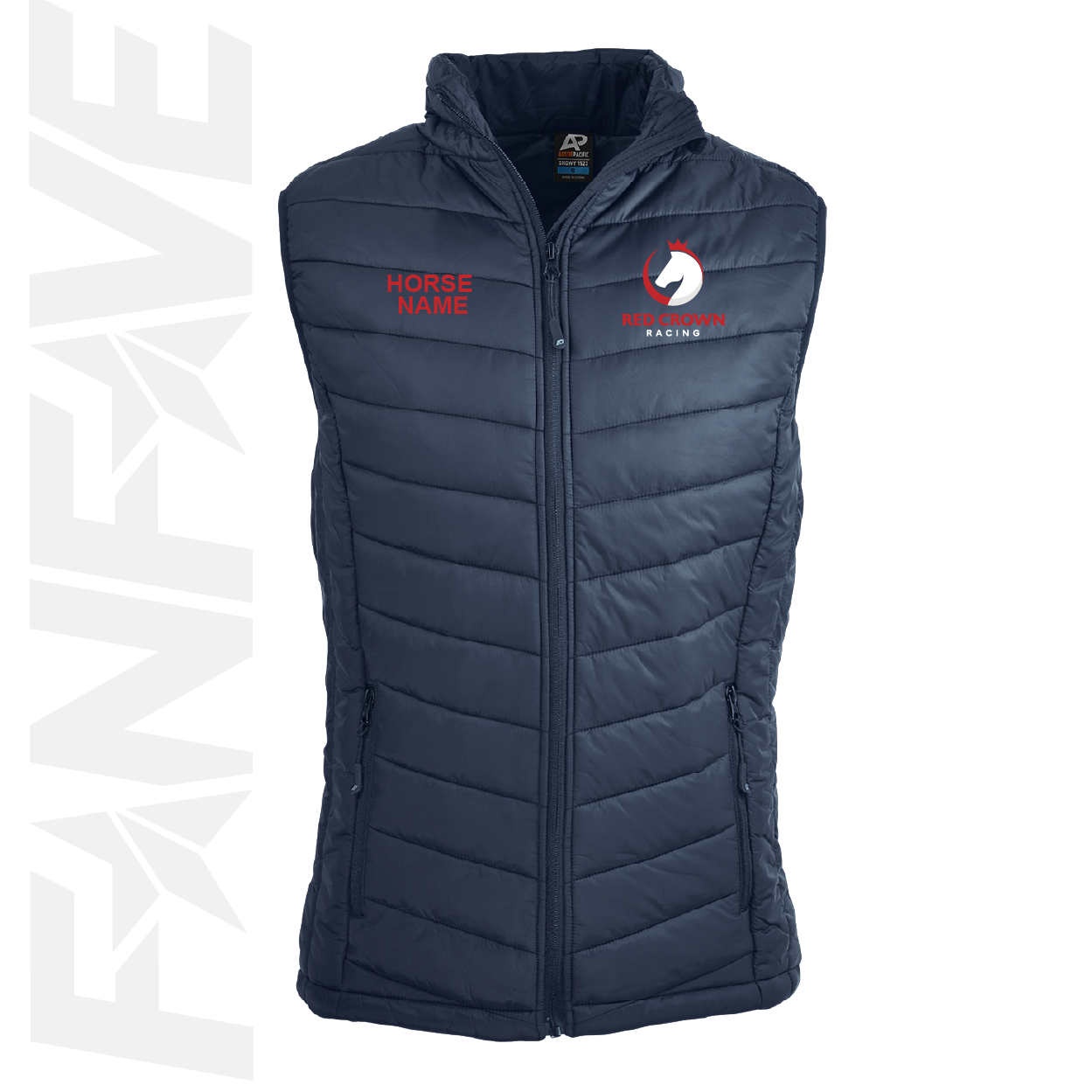 Red Crown Racing - Puffer Vest Personalised