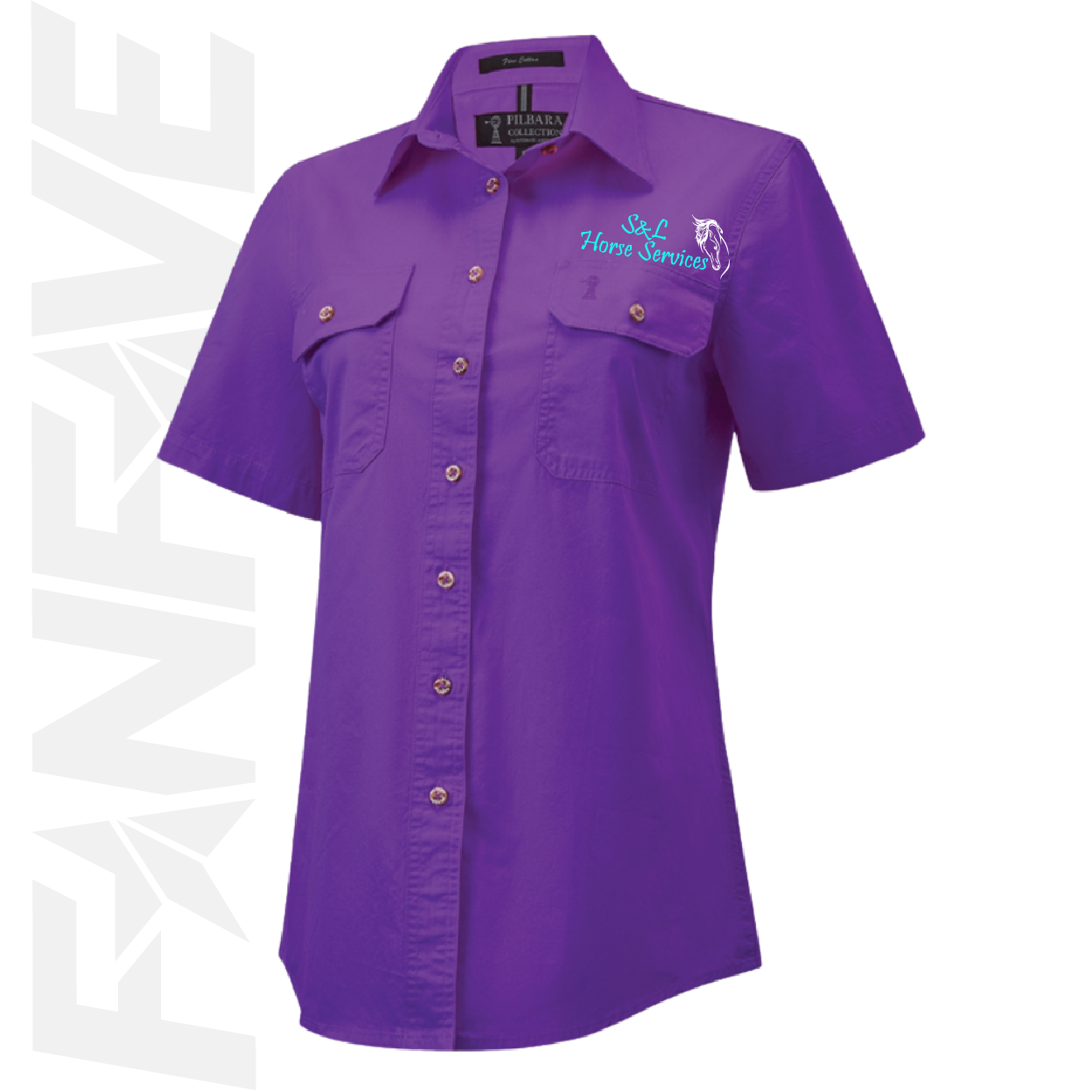 S&L Horse Services - Ladies Open Front S/S Shirt