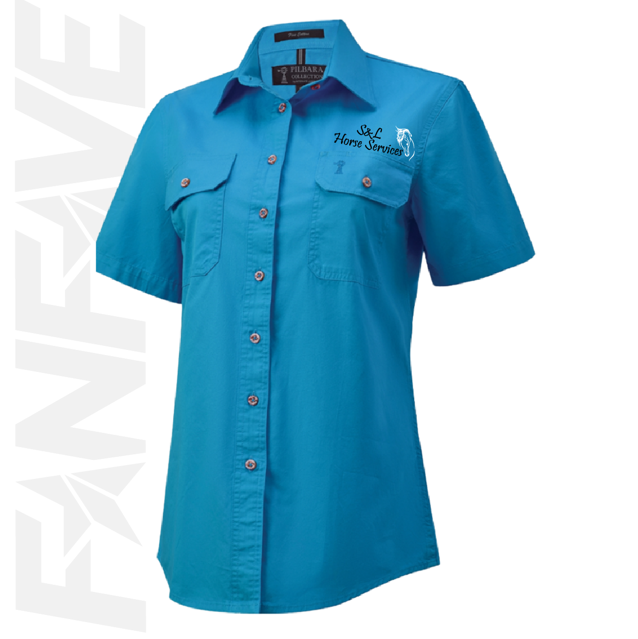 S&L Horse Services - Ladies Open Front S/S Shirt
