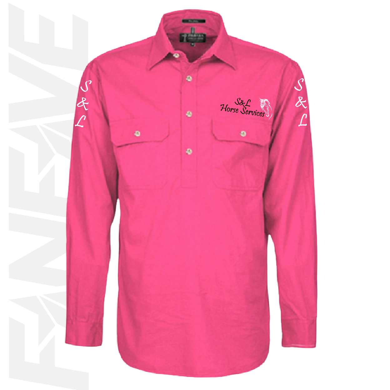 S&L Horse Services - Ladies Closed Front L/S Shirt