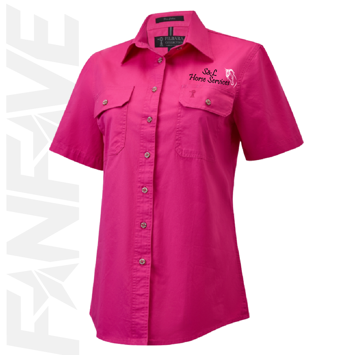 S&L Horse Services - Ladies Open Front S/S Shirt
