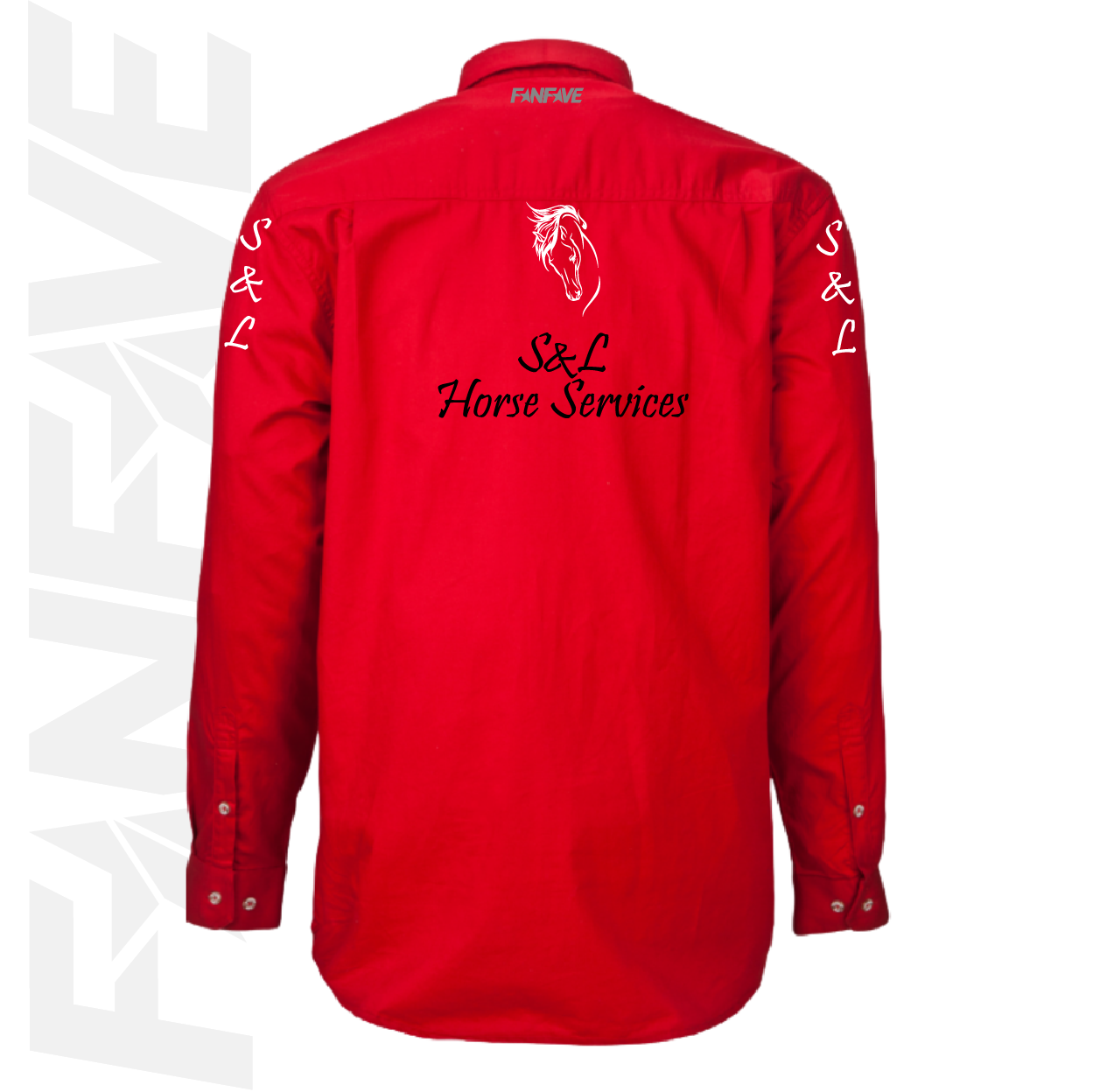 S&L Horse Services - Mens Closed Front L/S Shirt