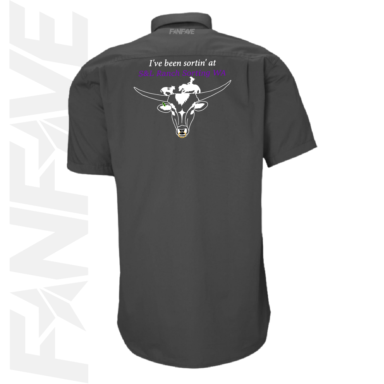 S&L Horse Services - Mens Closed Front S/S Shirt