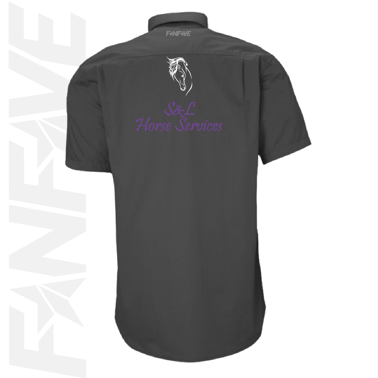 S&L Horse Services - Mens Closed Front S/S Shirt