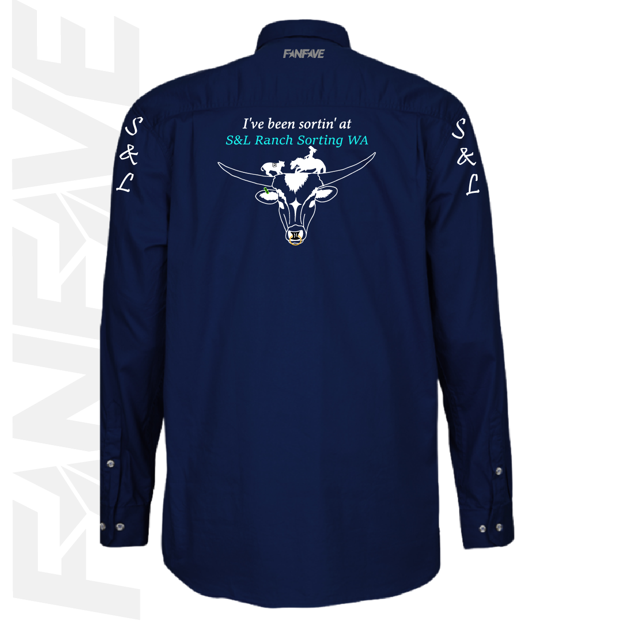 S&L Horse Services - Mens Closed Front L/S Shirt