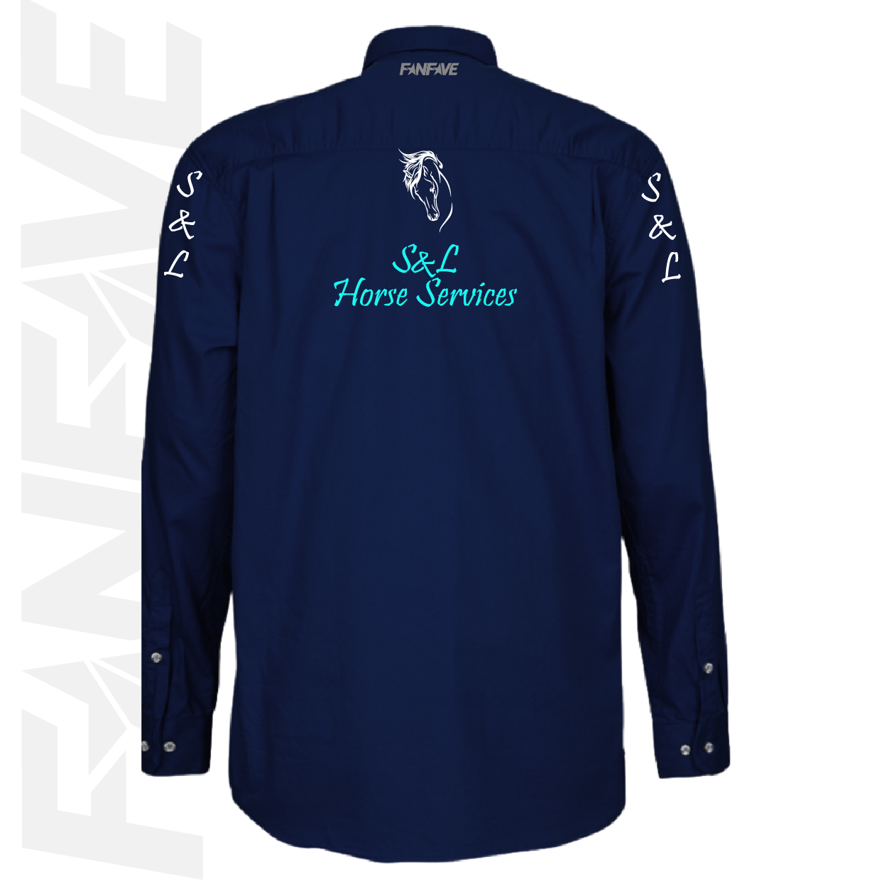 S&L Horse Services - Mens Closed Front L/S Shirt