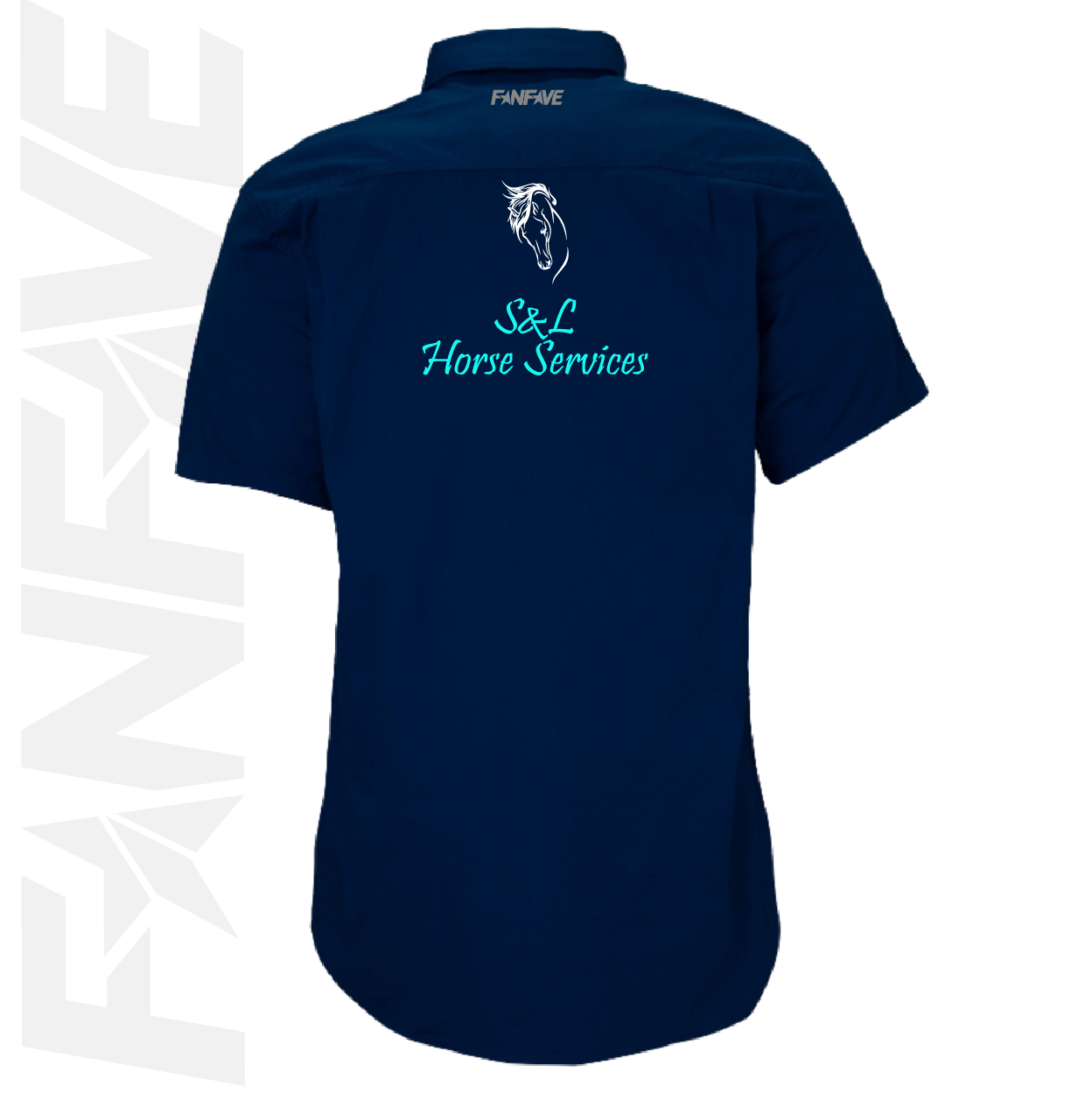 S&L Horse Services - Mens Closed Front S/S Shirt