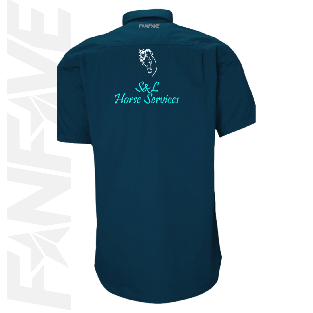 S&L Horse Services - Mens Closed Front S/S Shirt