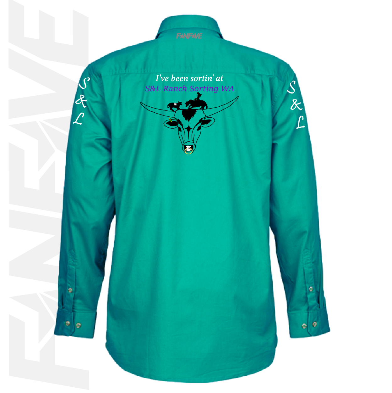 S&L Horse Services - Mens Closed Front L/S Shirt