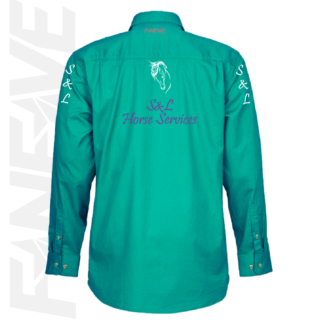 S&L Horse Services - Mens Closed Front L/S Shirt