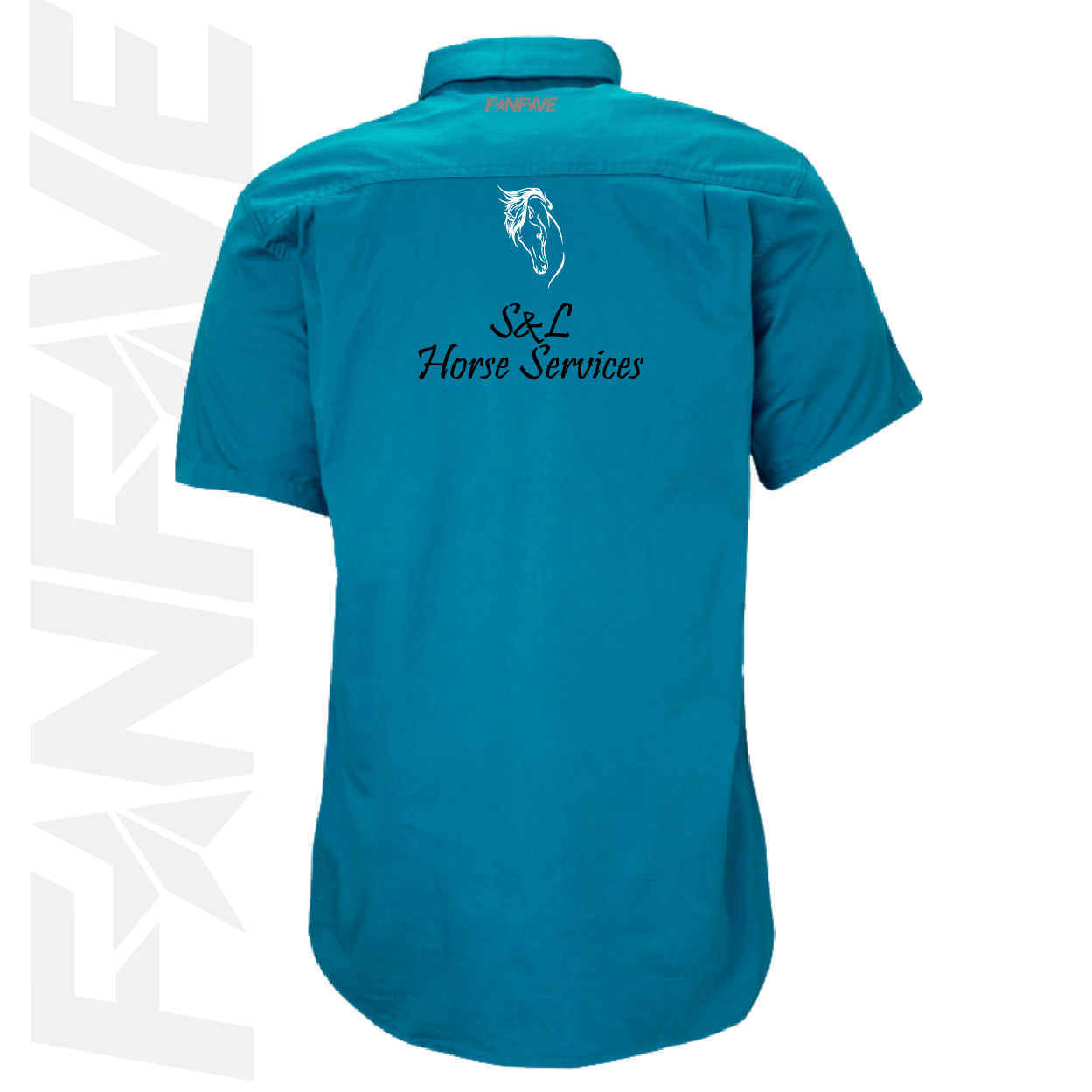 S&L Horse Services - Mens Closed Front S/S Shirt
