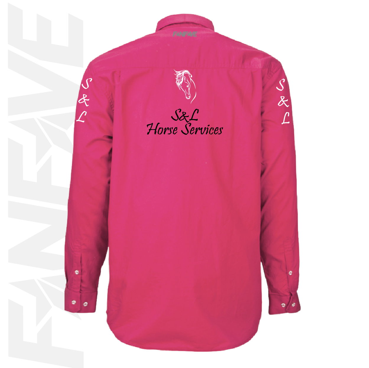S&L Horse Services - Mens Closed Front L/S Shirt