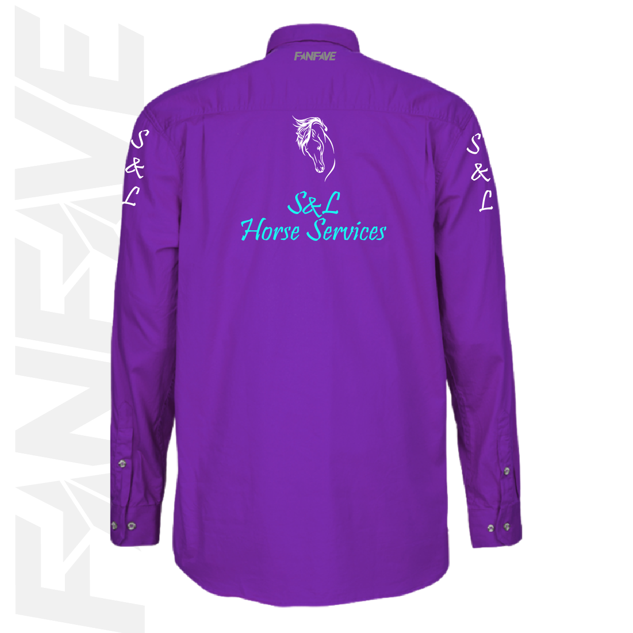 S&L Horse Services - Mens Closed Front L/S Shirt