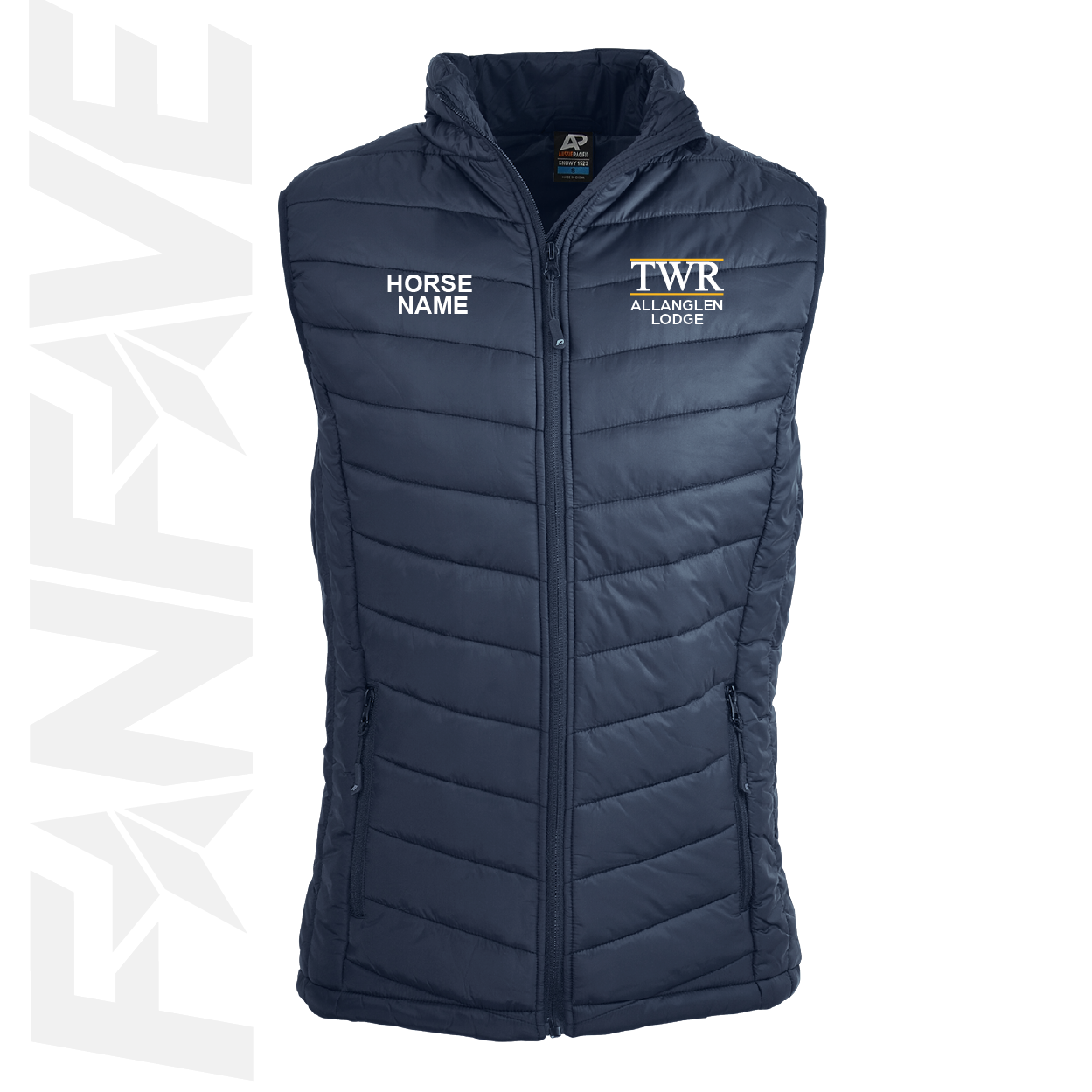 TWR Allanglen Lodge - Puffer Vest Personalised