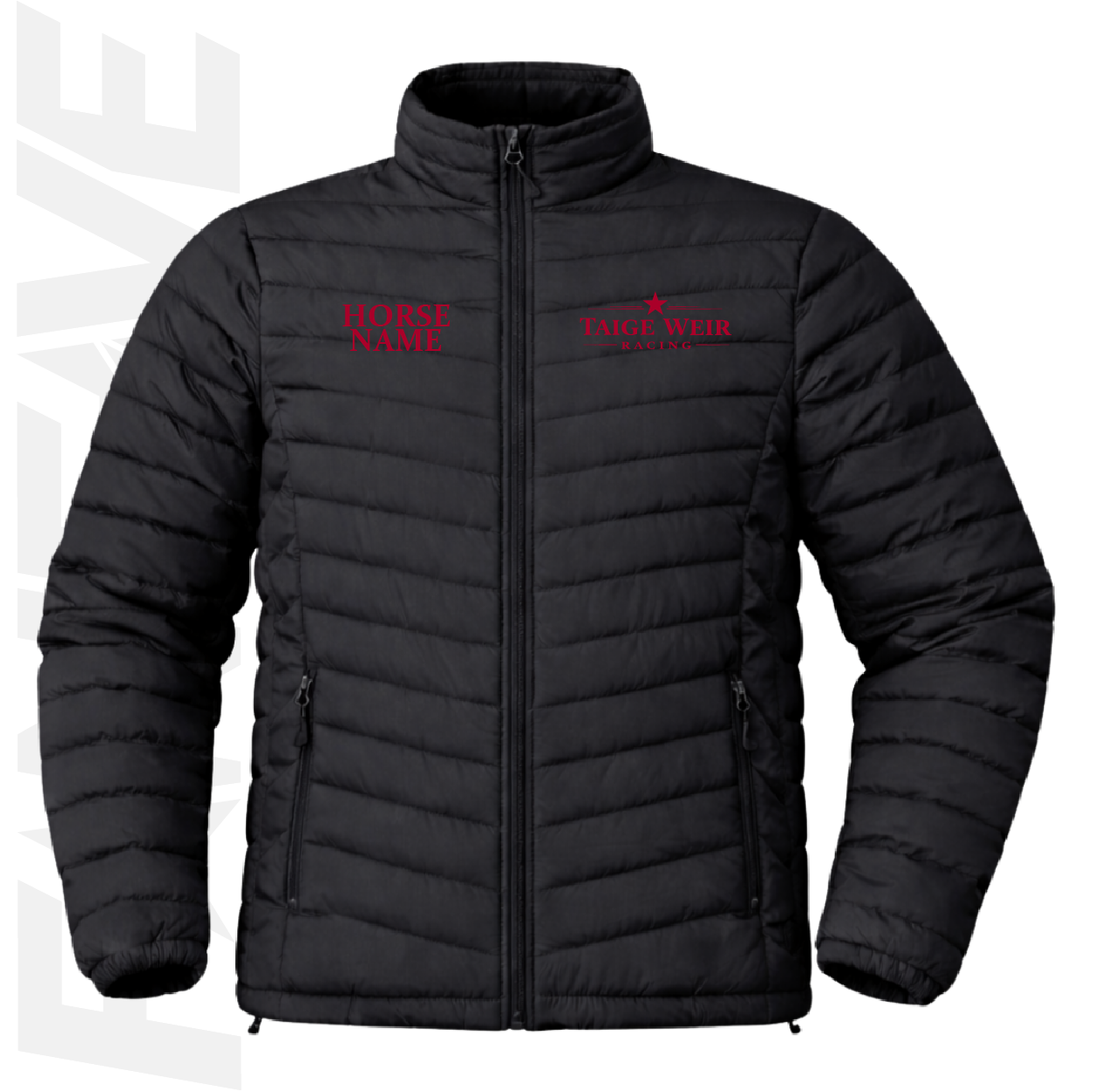 Taige Weir Racing - Mens Puffer Jacket / Personalised