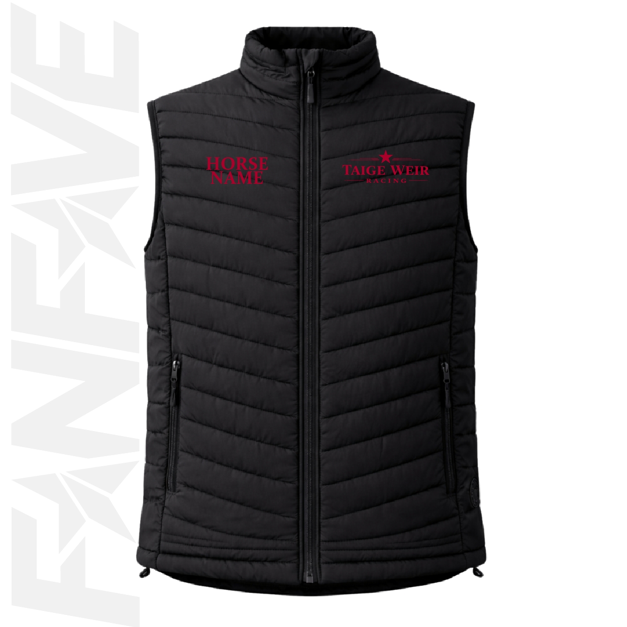 Taige Weir Racing - Mens Puffer Vest / Personalised