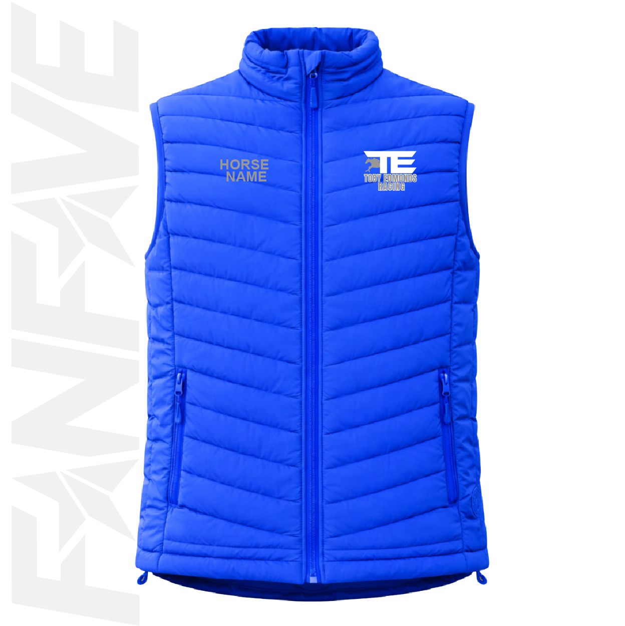 Toby Edmonds Racing - Mens Puffer Vest Personalised