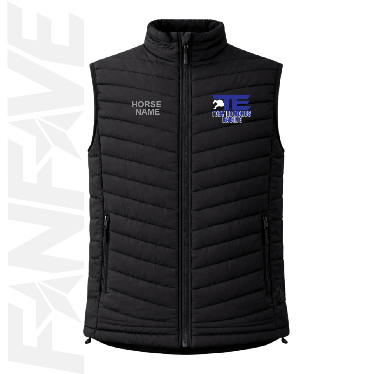 Toby Edmonds Racing - Ladies Puffer Vest Personalised