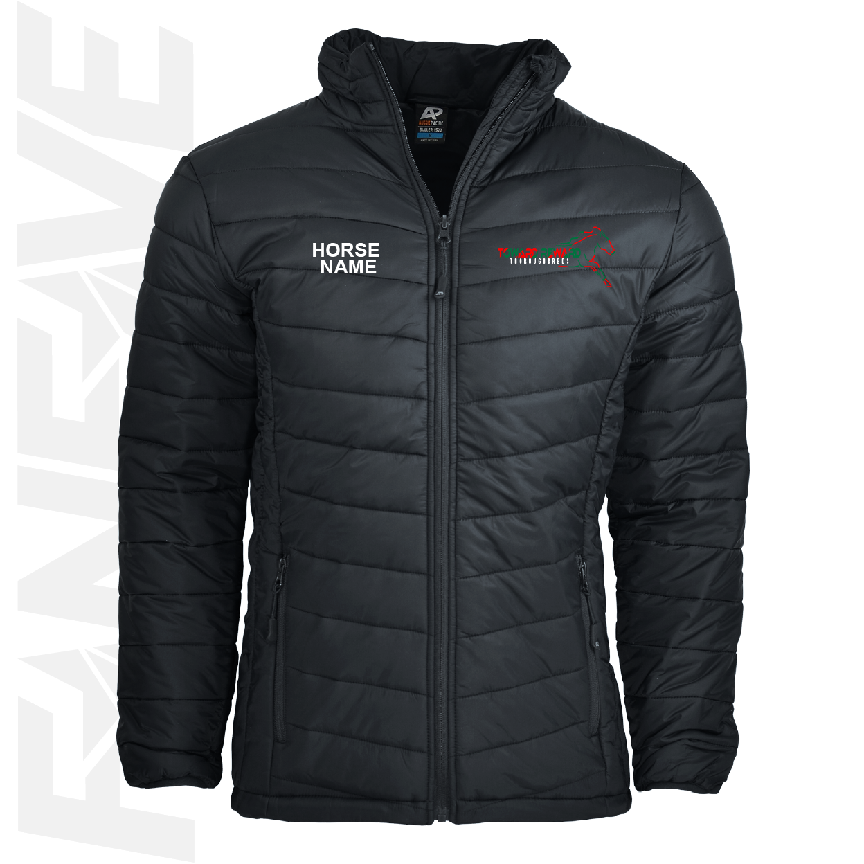 Toward Reward Thoroughbreds - Puffer Jacket Personalised