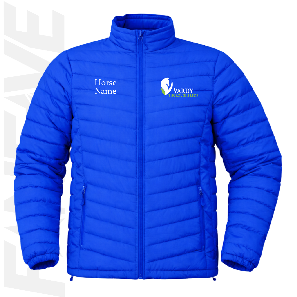 Vardy Thoroughbreds - Ladies Puffer Jacket Personalised