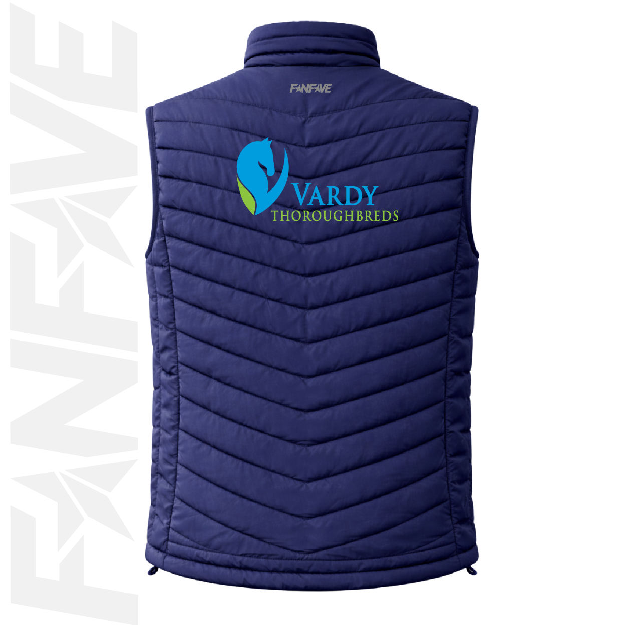 Vardy Thoroughbreds - Mens Puffer Vest Personalised