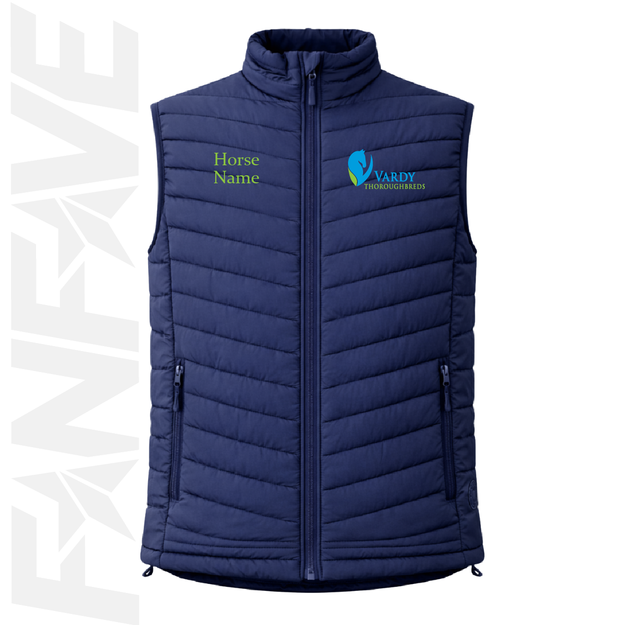 Vardy Thoroughbreds - Ladies Puffer Vest Personalised
