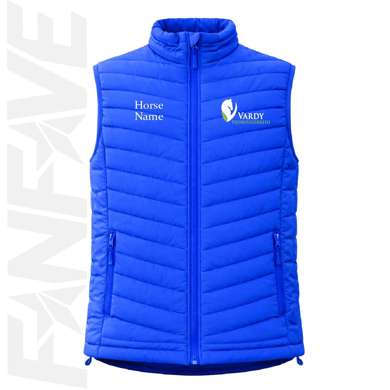 Vardy Thoroughbreds - Ladies Puffer Vest Personalised