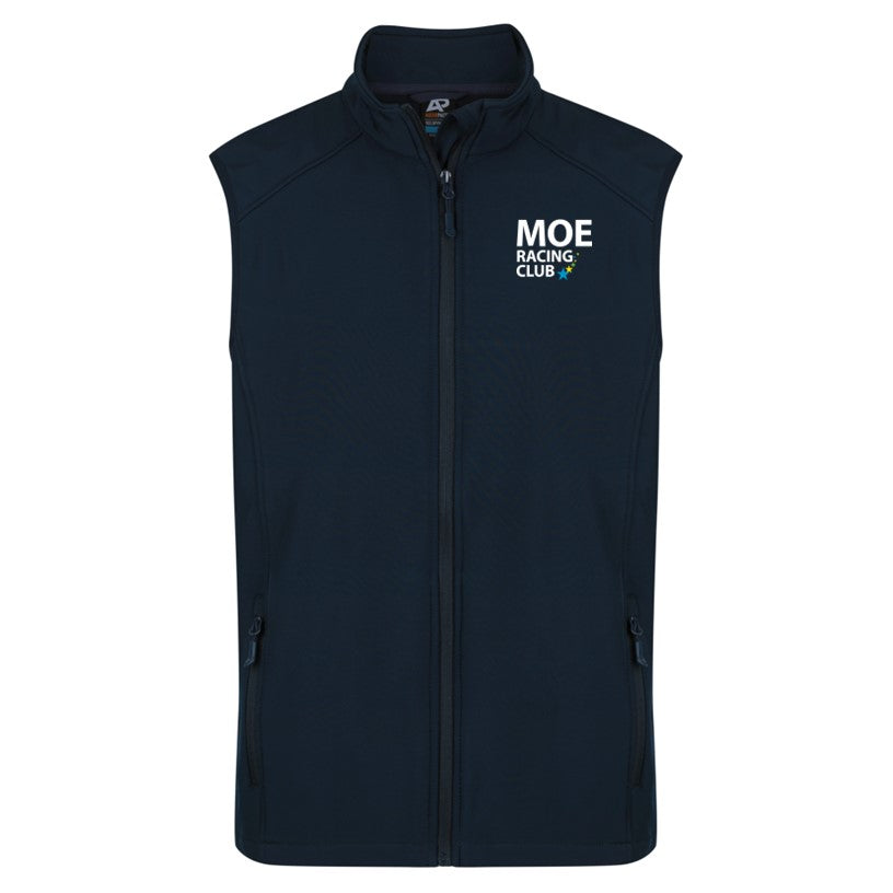 Moe Racing Club - SoftShell Vest - Large Navy