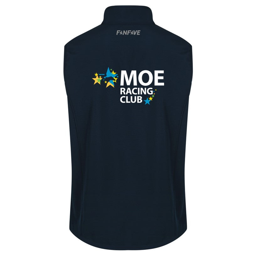 Moe Racing Club - SoftShell Vest - Large Navy